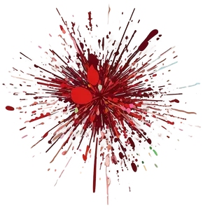 Red Abstract Art Splatter PNG Ohd PNG