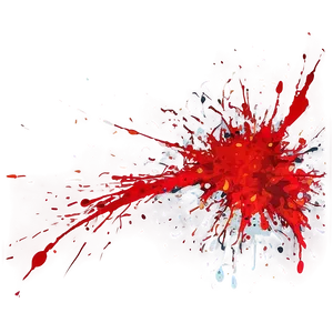 Red Abstract Art Splatter PNG Uni15 PNG