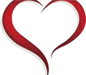 Red Abstract Heart Transparent Background PNG image