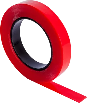 Red Adhesive Tape Roll PNG image