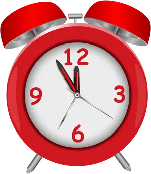Red Alarm Clock PNG image