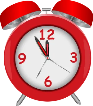 Red Alarm Clock PNG image