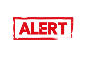 Red Alert Signon Grey Background PNG image