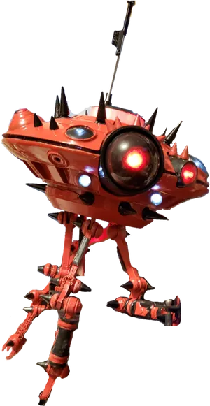 Red Alien Robot Droid PNG image