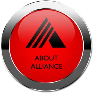 Red Alliance Button Graphic PNG image