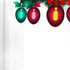 Red And Green Christmas Lights Png Nqu PNG image