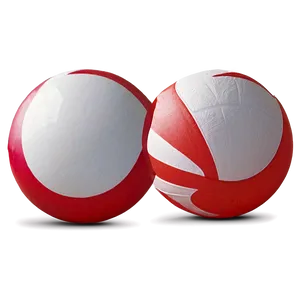 Red And White Beach Ball Png Cxa17 PNG image