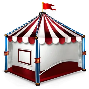 Red And White Carnival Tent PNG Dyq PNG