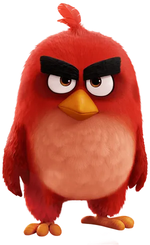 Red Angry Bird Character PNG image