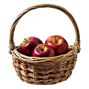 Red Apple Basket PNG Jrc95 PNG