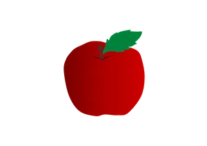 Red Apple Black Background