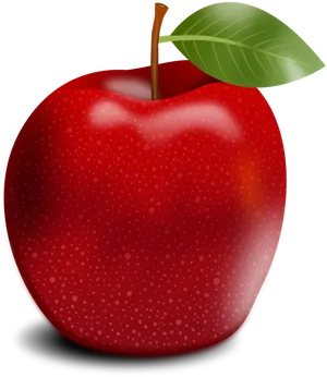 Red Apple Illustration