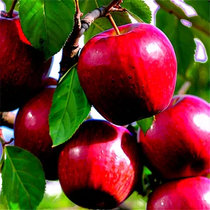 Red Apple Orchard PNG Upj