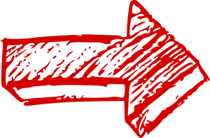 Red Arrow Graphic Art PNG image