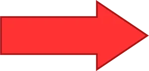 Red Arrow Graphic Direction Indicator PNG image