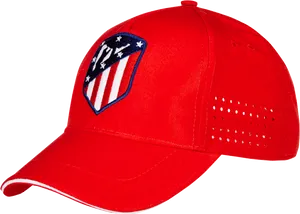 Red Atletico Madrid Cap PNG image