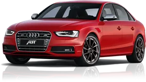 Red Audi S4 A B T Sportsline Sedan PNG image