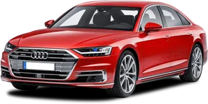 Red Audi Sedan H D PNG image