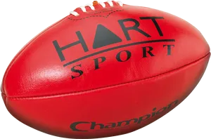 Red Australian Rules Football H A R T Sport