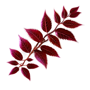 Red Autumn Leaves PNG 33