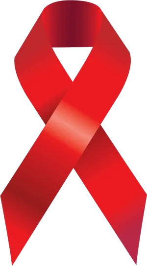 Red Awareness Ribbon PNG image