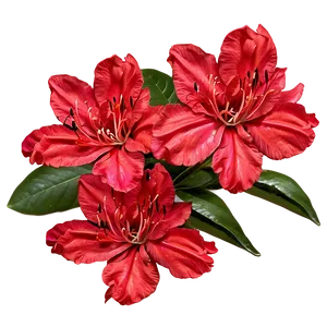Red Azaleas Bloom PNG Ged38 PNG