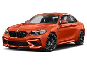 Red B M W M2 Coupe Side View PNG image