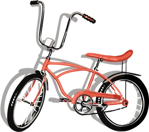 Red B M X Bike Illustration PNG image