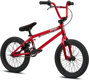 Red B M X Bike Profile PNG image