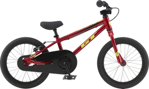 Red B M X Bike Profile View PNG image