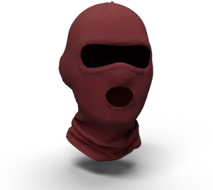 Red Balaclava3 D Model PNG