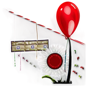 Red Balloons D PNG image