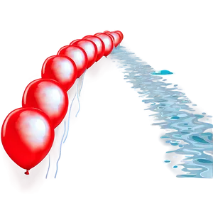 Red Balloons Floating On Water PNG 59 PNG