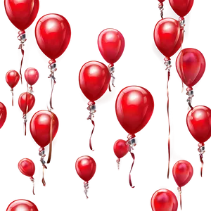 Red Balloons For Celebration PNG 83