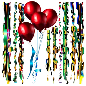 Red Balloons For Celebration PNG Wdv34 PNG