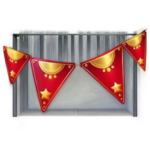 Red Banner For Party Decoration PNG 6 PNG