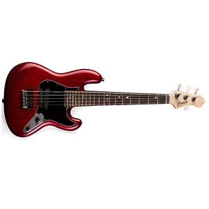 Red Bass Guitar PNG Hnl43 PNG