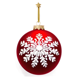 Red Bauble Ornament Png 87 PNG image