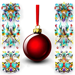 Red Bauble Ornament Png 87 PNG image