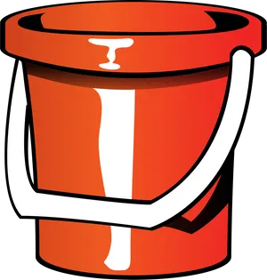 Red Beach Bucket Clipart PNG image