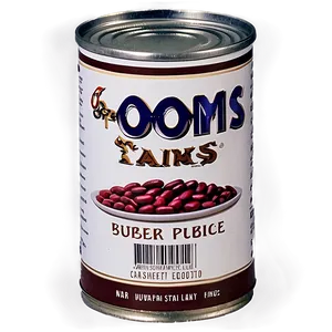 Red Beans Can Png Obf PNG image