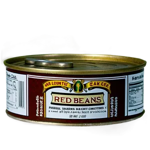 Red Beans Can Png Rfr54 PNG image