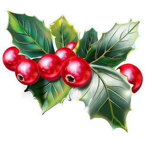Red Berried Holly PNG Nou PNG