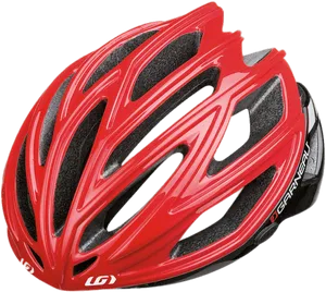 Red Bicycle Helmet Isolated PNG image