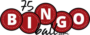 Red Bingo Balls Graphic PNG image