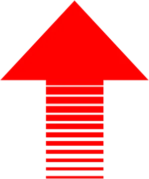 Red Black Abstract Arrow