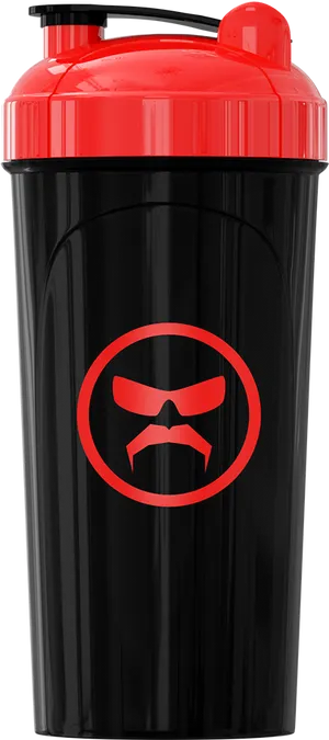 Red Black G Fuel Shaker Bottle PNG image