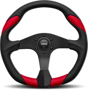 Red Black M O M O Racing Steering Wheel PNG