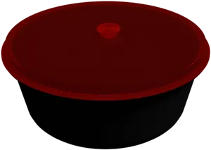 Red Black Plastic Tiffin Container PNG image