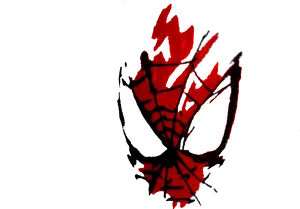 Red Black Spiderman Clipart PNG image